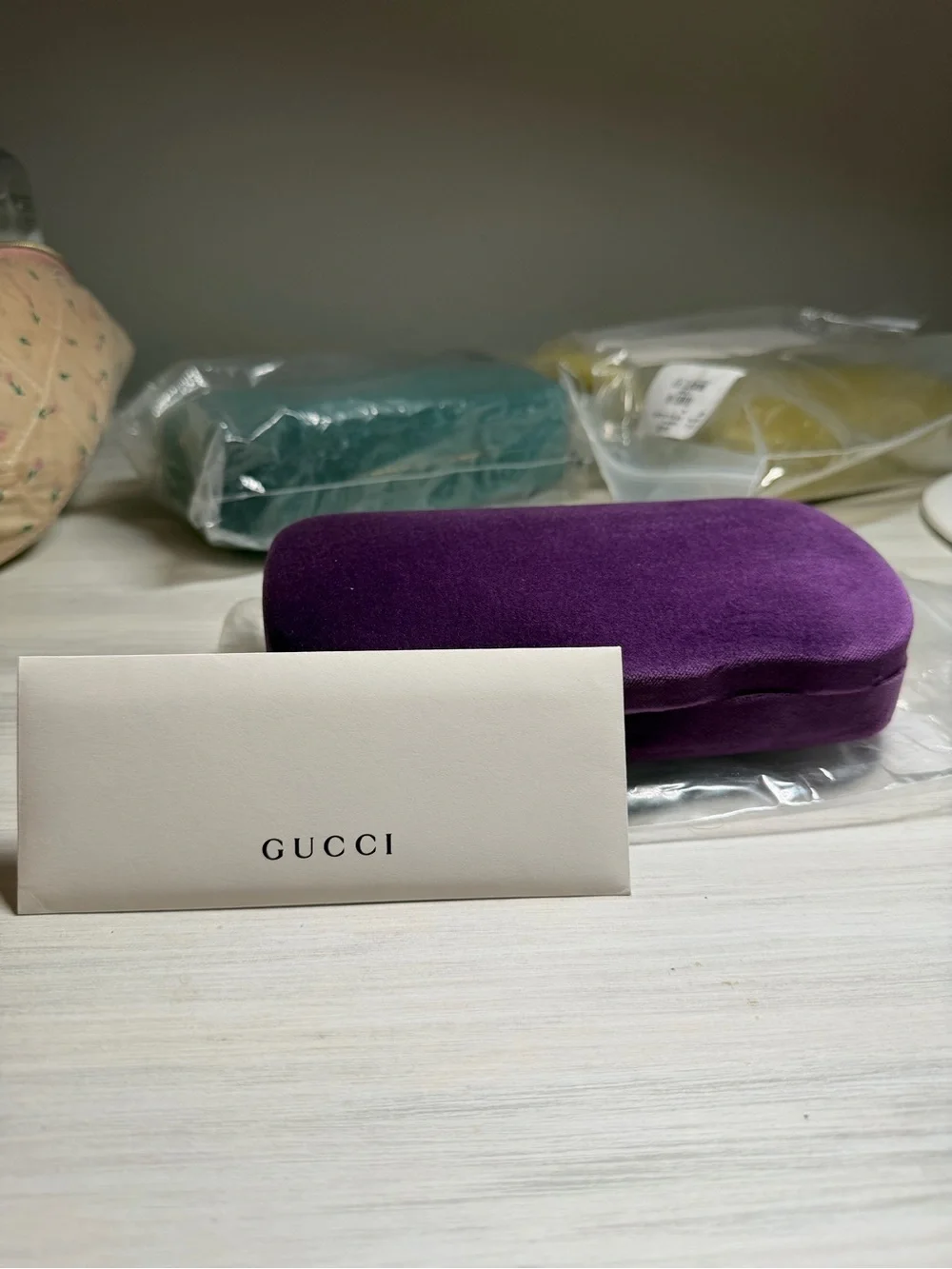Gucci Brown Gradient Shield Sunglasses with Stud Accents